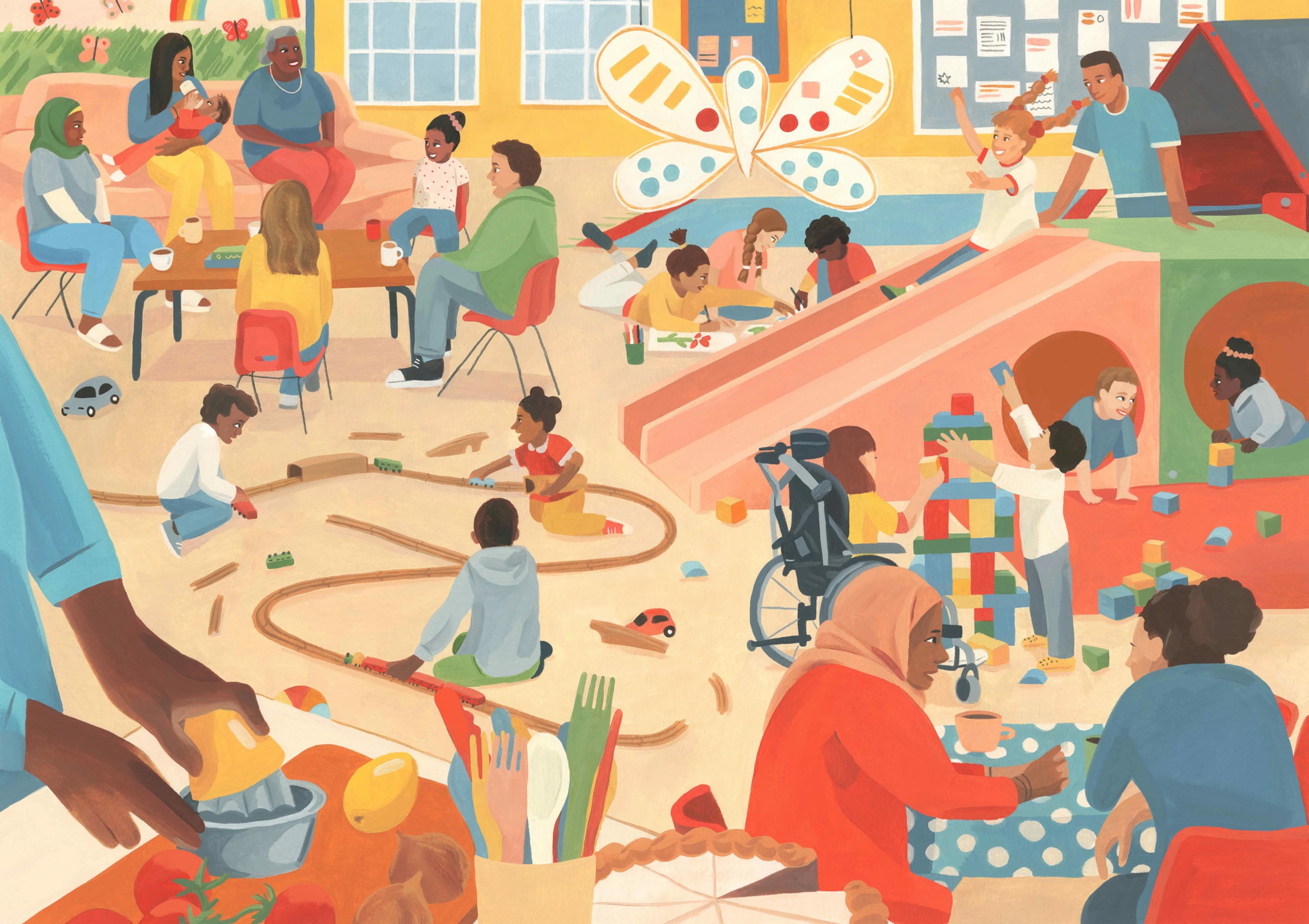 Illustration of pioneering approaches to children's residential care